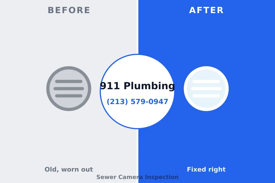 Before and after: plumbing repair East Rochester, NY